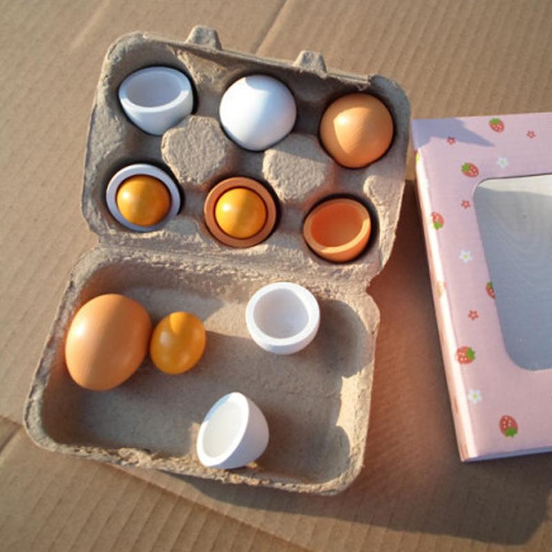 Simulation Eggs Wooden Toys