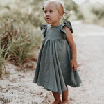 Ruffles Princess Linen Dress