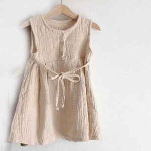 Ruffles Princess Linen Dress