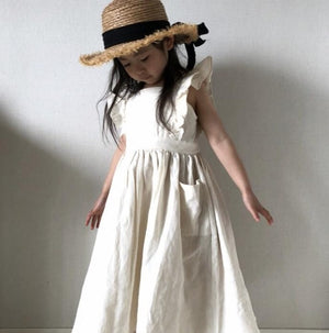 Ruffles Princess Linen Dress