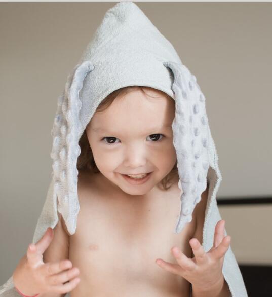 Kids Cotton Bathrobe Hood