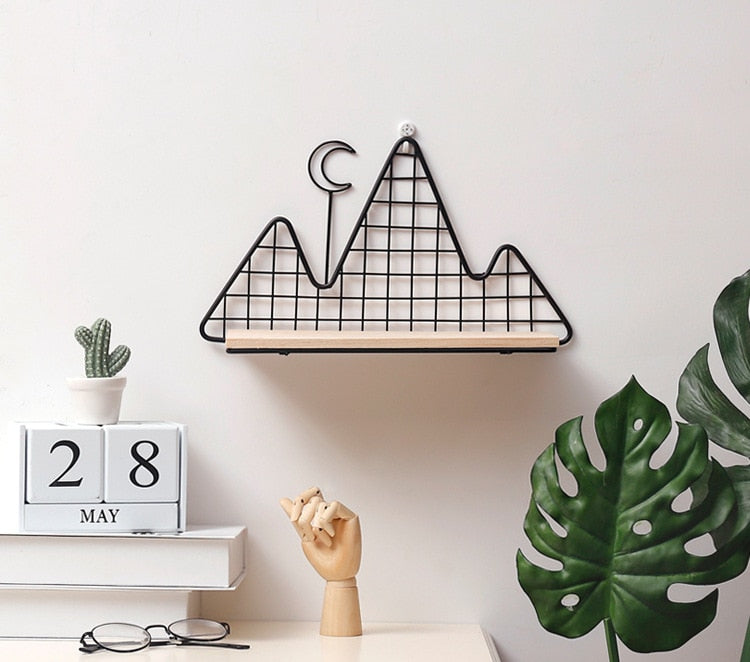 Scandinavian Metal Wall Shelf