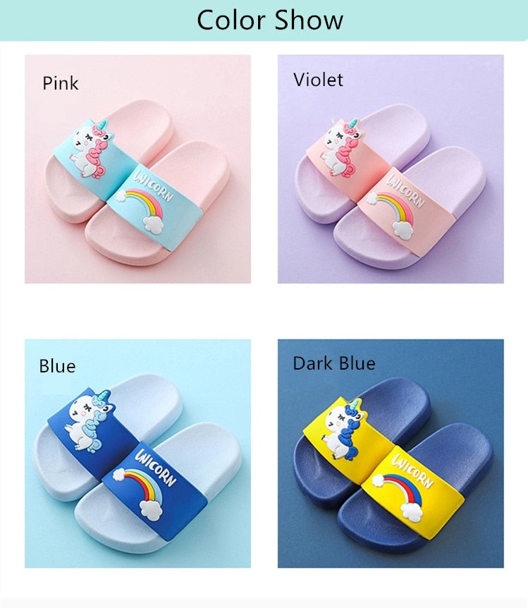 Rainbow Unicorn Slippers