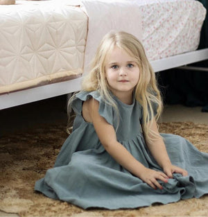 Ruffles Princess Linen Dress