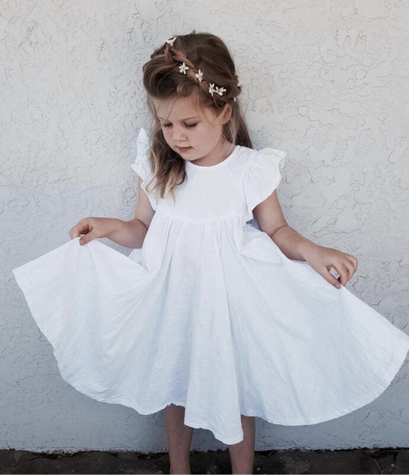 Ruffles Princess Linen Dress