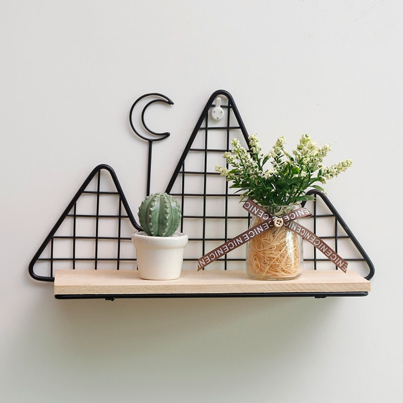 Scandinavian Metal Wall Shelf