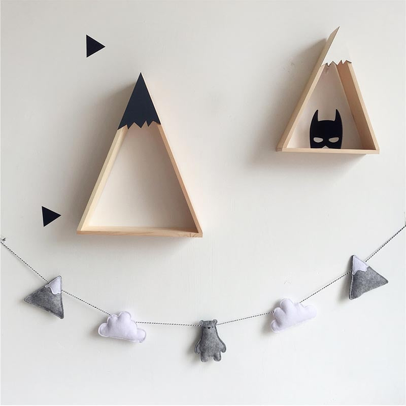 Hanging Wooden Wall Shelf